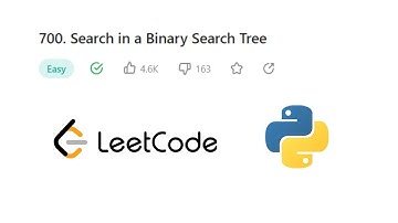 Search In A Binary Search Tree Leetcode Python