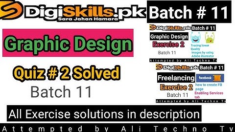 Digiskills Graphic Design Quiz 2 Batch 11 | Graphic design quiz 2 solved batch 11 2021