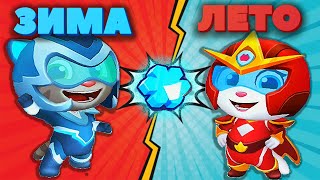 Говорящий Том Погоня Героев Новые Костюмы Talking Tom Hero Dash Лучше Бег За Золотом