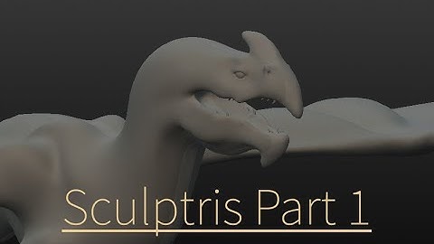 Making a dragon part 1 : sculpting with Sculptris