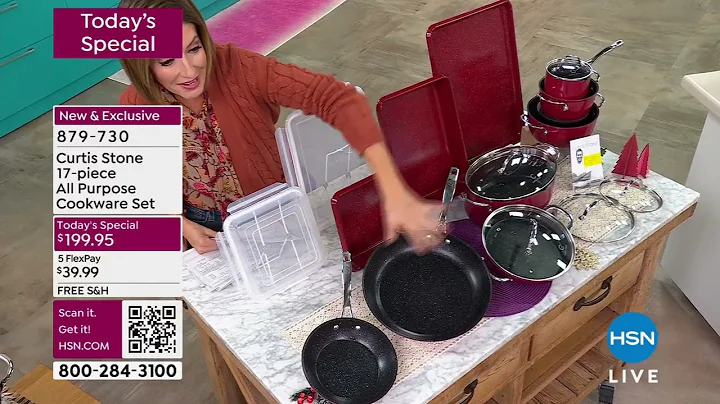 Curtis Stone 17piece AllPurpose Cookware Set