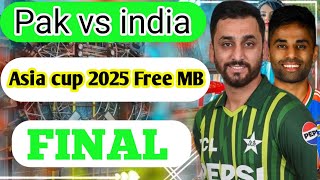 *Pakistan vs India | Asia Cup 2025 Final | Free MB Offer*