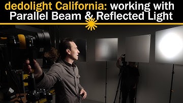 dedolight California: working with parallel beam and reflected light