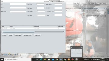 Aplikasi penjumlahan nilai mahasiswa (koneksi, insert, update,delete) menggunakan netbeans dan mySQL
