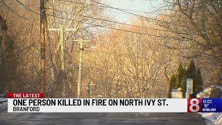 1 dead after fire on North Ivy Street in Branford
