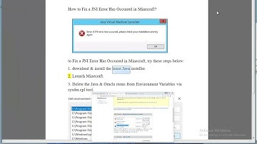 Fix a JNI Error Has Occurred in Minecraft on Windows