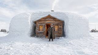 He Built a 20-Foot Snowdrift Wall Around His Cabin on Purpose — The Drift Held Heat Like an Igloo