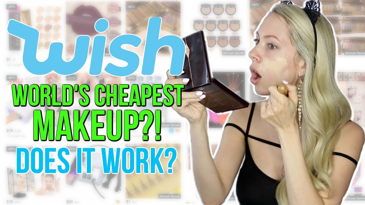 Full Face Using UNDER 1 Makeup from Wish! YouTube