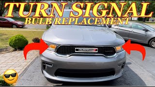 DODGE DURANGO TURN SIGNAL BULB REPLACEMENT  How to Replace Front Turn Signal Lights on a Durango