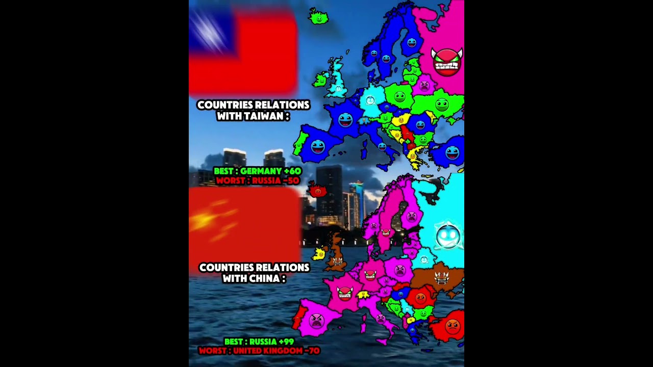 Countries relations with taiwan vs china 