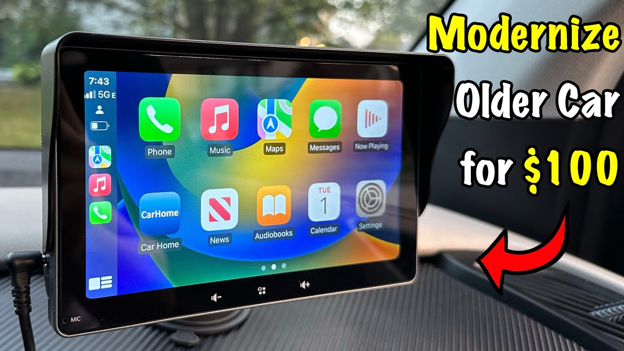 Ecran Apple Carplay 7 pouces - Android auto - Universel - Sans fil -  Bluetooth