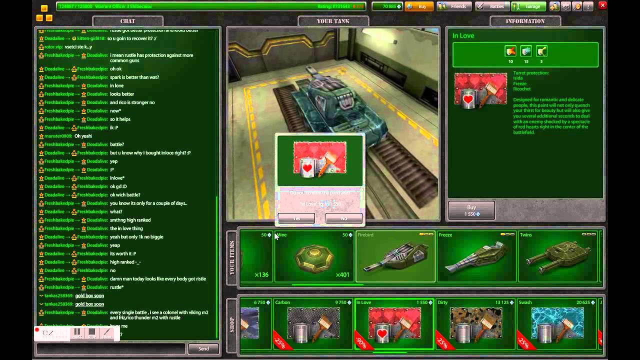 Tankionline : Shibecaisu's Garage and Inlove