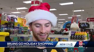 Boston Bruins go shopping to buy holiday gifts for young hospital patients