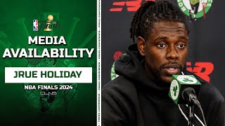 Jrue Holiday: We Want Kristaps Porzingis Back | Celtics Finals Practice