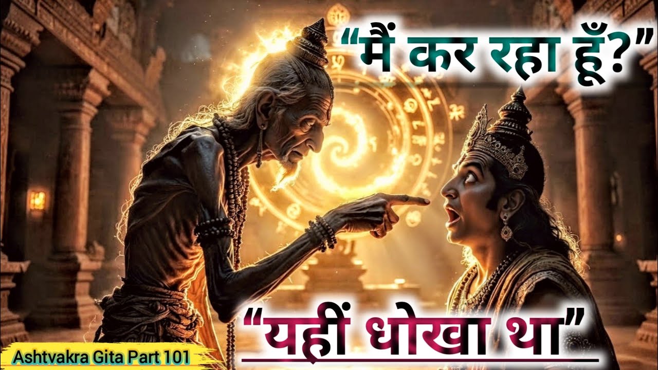 “Ashtavakara: यहीं तू फँस गया था: ‘मैं कर रहा हूँ’ — अब समझ” ⚠️