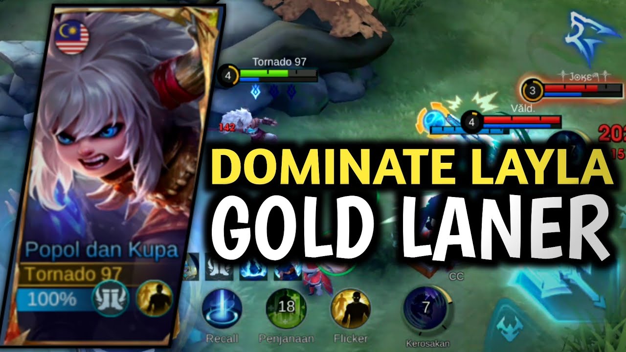 Popol and Kupa DOMINATE Layla in Mobile Legends RANKED MATCH