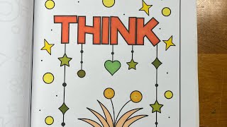 Think Positive. Coloring page #shorts  #asmr #asmrsounds #asmrvideo #asmrcoloring #coloring