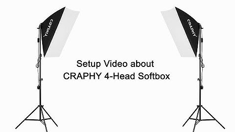 How to Set up the Softbox ?