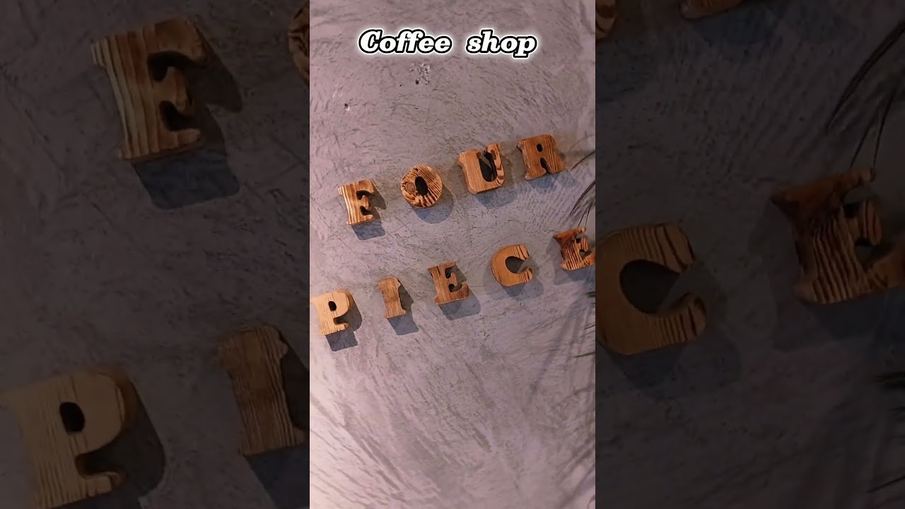 4 Peaces Coffee Shop 😉😉 // sevenleed  // Saudi Coffee shop // trending  // youtube shorts