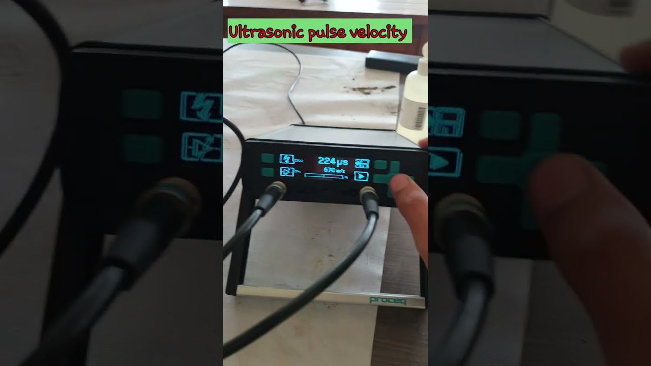 ⚙️🔩 ultrasonic pulse velocity test  🧱 