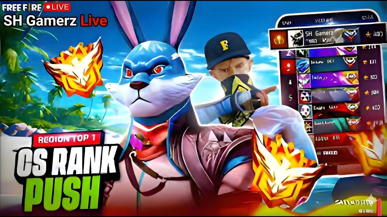 ROAD TO GRANDMASTER TOP 1 ☠️🗿 | Non-Stop Rank Push | Free Fire Live 