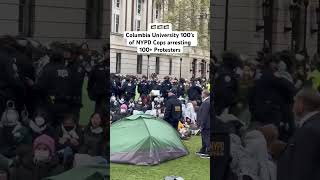 🇵🇸 Columbia University Nypd Arrests 100+ Students