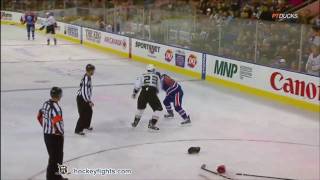 Francois Beauchemin Vs Sam Gagner Jan 13, 2012