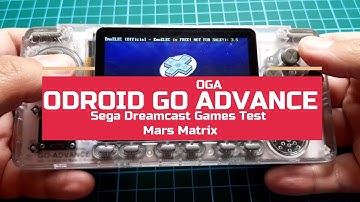 Odroid Go Advance OGA Sega Dreamcast Game Test Mars Matrix gameplay in Emuelec 3.5 NOT PLAYABLE !!