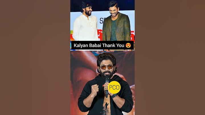 Allu Arjun thanks Pawan Kalyan || Pushpa 2 || Poolachokka || Sucess Meet