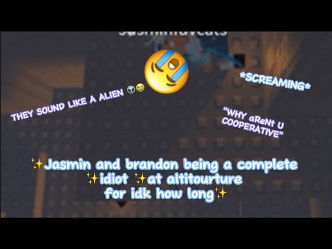 Jasmin and brandon being a idiot in roblox for about 3 minutes✨