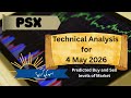 #psx | Techincal analysis for 4 May 2026 | Ray of hope| trading levels of stock market |