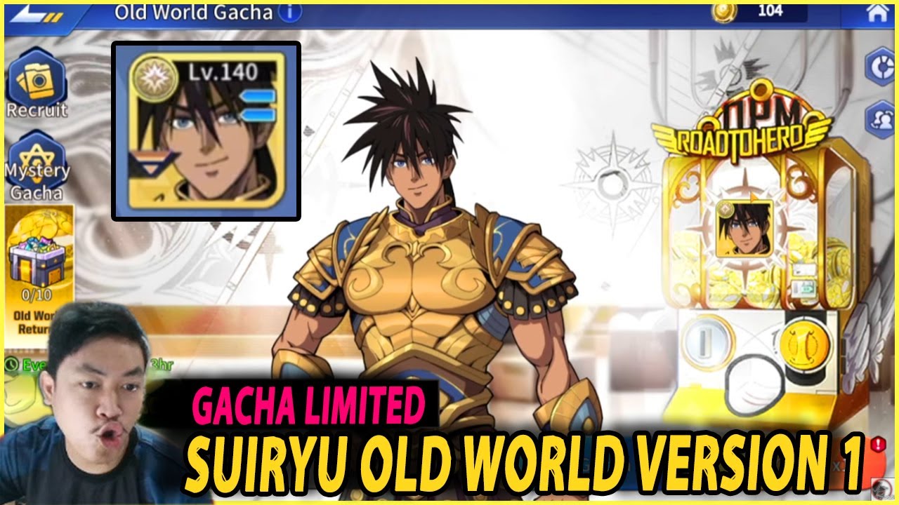 🔥🔥ALL IN GACHA LIMITED SUIRYU OLD WORLD VERSION 1!!! - ONE PUNCH MAN Road to hero 2.0