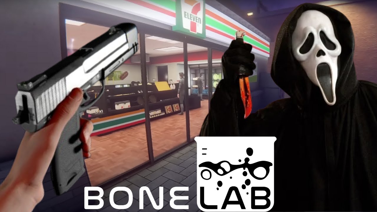 I Became Ghost Face At 711 - Bonelab Mods/Movie - YouTube