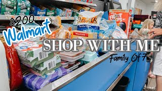 *NEW* WALMART SHOP WITH ME & GROCERY HAUL - FAMILY OF 7 -$200