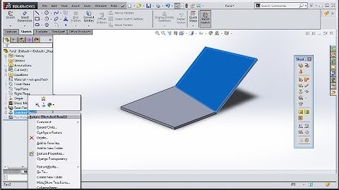 Solidworks Bend a Part with Sketched Bend