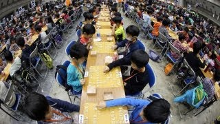 子供将棋大会でギネス世界記録 １カ所で同時に1574対局