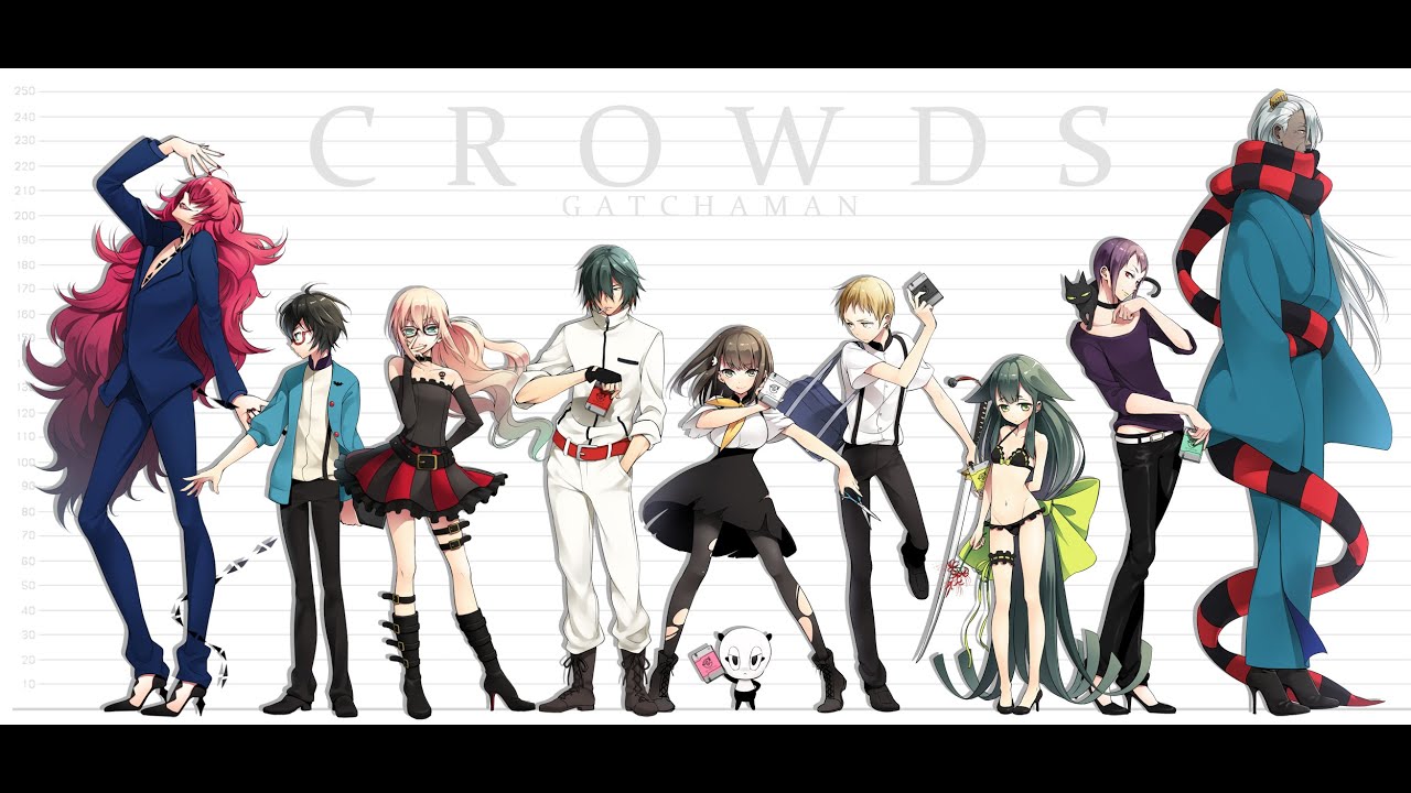 Gatchaman Crowds Opening Comparison Episode 1 - 12