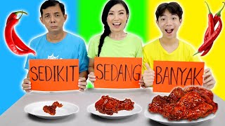 TANTANGAN MAKAN SEDIKIT SEDANG BANYAK !! MAKAN AYAM LAVA PEDAS ! Challenge Lucu | CnX Adventurers