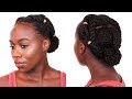 EASY GO-TO PROTECTIVE STYLE ON 4C HAIR!