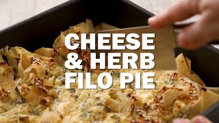 Cheese and Herb Filo Pie