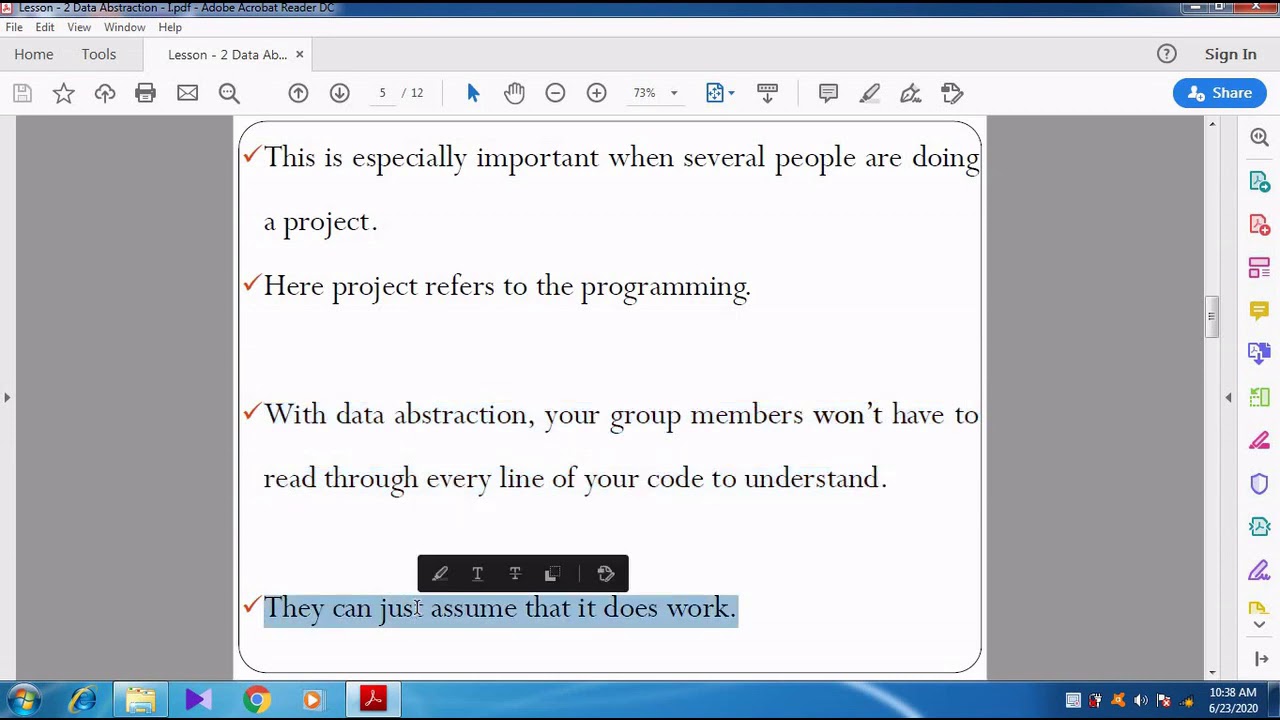 Introduction to Data Abstraction, Abstract Data Types(ADT) - YouTube