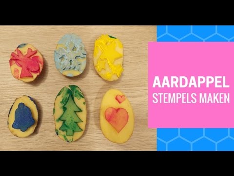 Onwijs Zelf stempels maken - aardappel stempels - YouTube AB-84