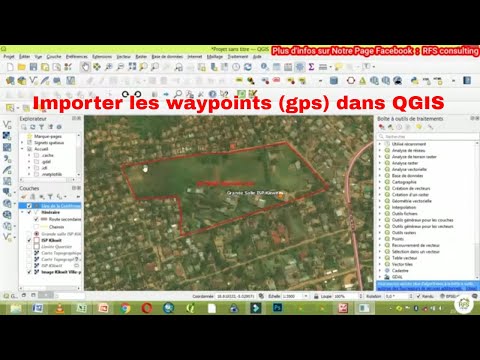 Formation SIG : Importer  les Waypoints dans QGIS