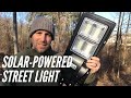 LANGY 120 Watts Solar Street Light for Parking Lot, Yard, Garage, Garden, and More