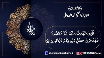 الأنفال | إن شر الدواب عند الله الذين كفروا فهم لا يؤمنون | القارئ محمد الورداني | Mohamed Elwerdani