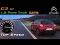 CITROEN C3 III (2020) 1.2 Pure Tech (110 hp) Acceleration & Top Speed