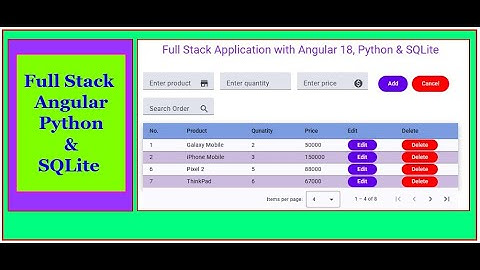 Building a Full Stack Web App with Angular 18, Python & SQLite : Complete Tutorial