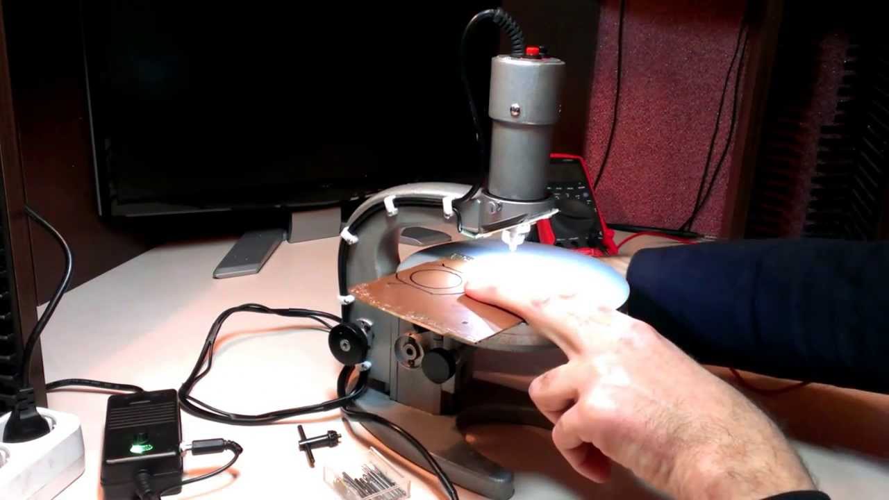 Сверлилка для плат с трехкулачковым патроном. - YouTube