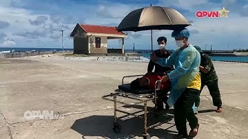 Bệnh xá đảo Song Tử Tây cấp cứu ngư dân bị giảm áp do lặn sâu