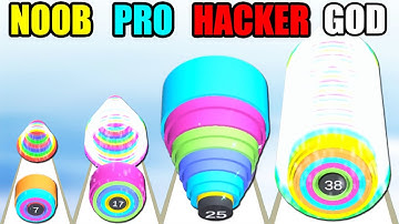 NOOB vs PRO vs HACKER vs GOD Ray Gun Run